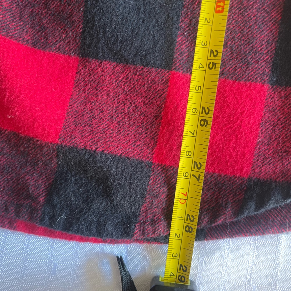 Hollister Red/Black Buffalo Plaid Flannel Button Down Men's Sz M - Picture 4 of 6